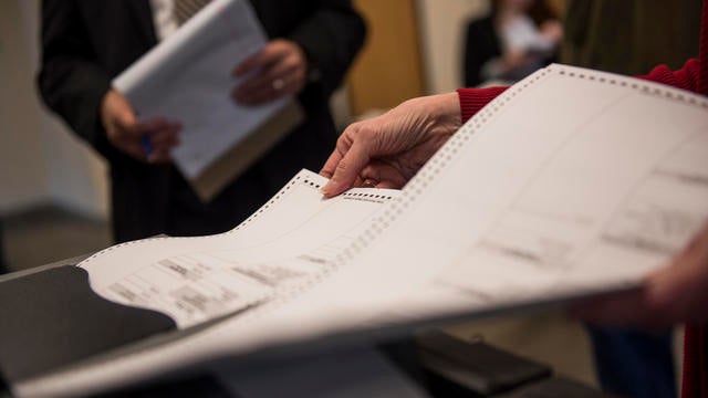Minnesota Secretary Of State Demonstrates The State's Election Day Voting Machines 