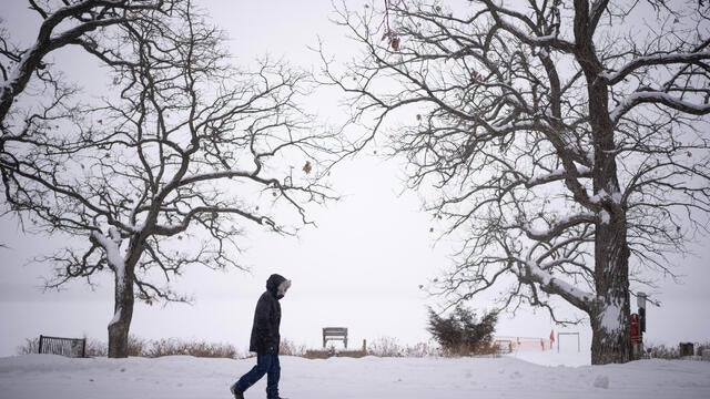 Minnesota winter storm silhouette, February 2023 