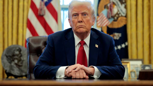 President Trump Announces Aviation Safety Executive Orders In The Oval Office Of White House 