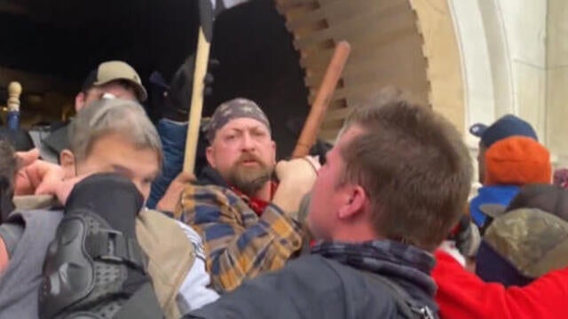 Peter Schwartz at Capitol riot